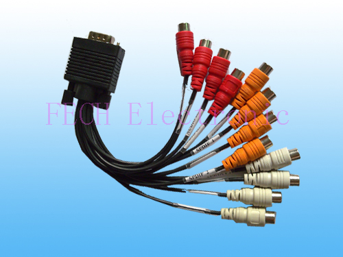 HDB15P M TO 12*RCA Plug HDB15P M TO 12*RCA Plug