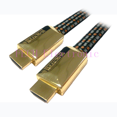 HDMI A-M TO A-M High Speed HDMI  Flat Cable with Ethernet(Ver.1.4) Metal Housing
