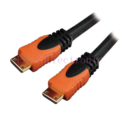HDMI C Male TO HDMI C Male  (Ver.1.3b)  Double Color Cable
