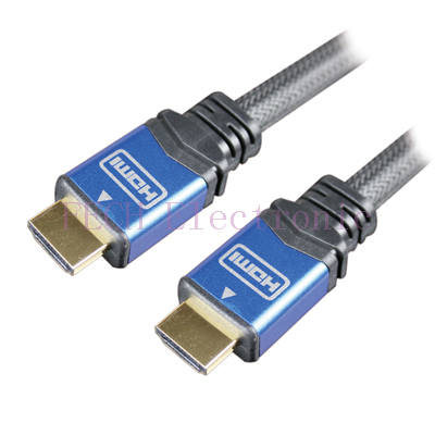 HDMI A-M TO A-M High Speed HDMI Cable with Ethernet(Ver.1.4) blue Metal Housing (different colors are available)