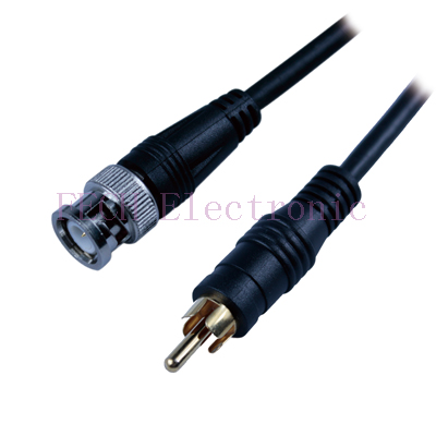 BNC Connector Plug to RCA Plug  RG6 Coaxial Cable