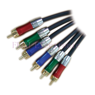 3*RCA Plug TO 3*RCA Plug GOLD H.Q (RGB) 3*RCA Plug TO 3*RCA Plug GOLD H.Q (RGB)