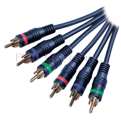 3*RCA Plug TO 3*RCA Plug(RGB) GOLD 3*RCA Plug TO 3*RCA Plug(RGB) GOLD