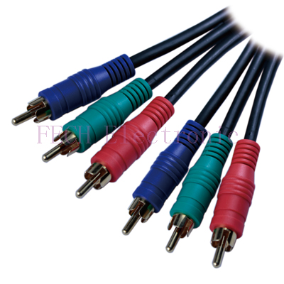 3*RCA Plug TO 3*RCA Plug(RGB) GOLD 3*RCA Plug TO 3*RCA Plug(RGB) GOLD