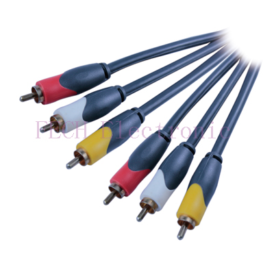 3*RCA Plug TO 3*RCA Plug(AV Cable) GOLD 3*RCA Plug TO 3*RCA Plug(AV Cable) GOLD