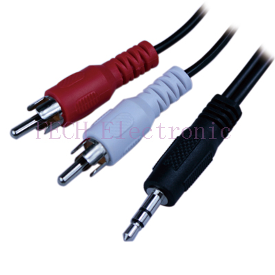3.5mm Plug TO 2*RCA Plug 3.5mm Plug TO 2*RCA Plug