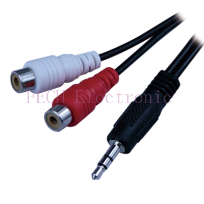 3.5mm Plug TO 2*RCA Jack 3.5mm Plug TO 2*RCA Jack