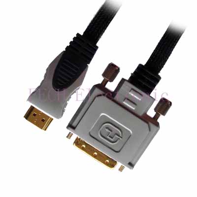 HDMI A Male TO DVI（18+1）Male