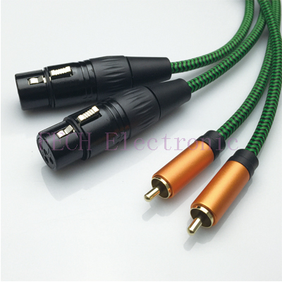 FV1174 2*XLR 3P Female to 2*RCA Male Microphone Cable FV1174 2*XLR 3P Female to 2*RCA Male Microphone Cable