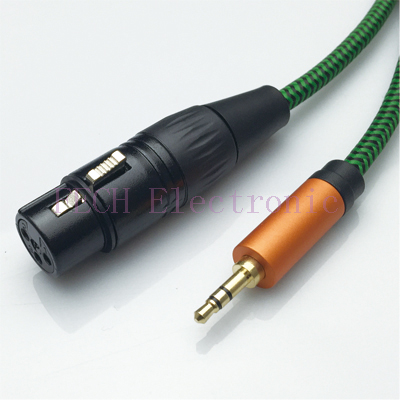 FV1372 XLR 3P Female to 3.5mm TRS Stereo Male Microphone Cable FV1372 XLR 3P Female to 3.5mm TRS Stereo Male Microphone Cable