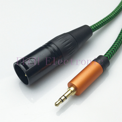 FV1371 XLR 3P Male to 3.5mm TRS Stereo Male Microphone Cable FV1371 XLR 3P Male to 3.5mm TRS Stereo Male Microphone Cable