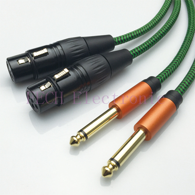 FV1674 2*XLR 3P Female to 2*6.35mm(1/4 FV1674 2*XLR 3P Female to 2*6.35mm(1/4