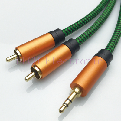 FV1313 3.5mm Stereo Male to 2*RCA Male Cable FV1313 3.5mm Stereo Male to 2*RCA Male Cable