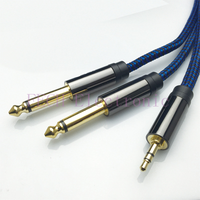 FV2363 3.5mm Stereo Plug (Male) to 2*6.35mm(1/4 FV2363 3.5mm Stereo Plug (Male) to 2*6.35mm(1/4