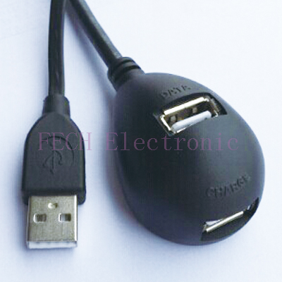 USB 2.0 Docking Extension cable on table A/M to A/F*2